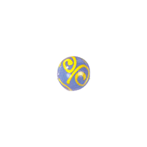 Swirly Lampworked Glass Beads 4362