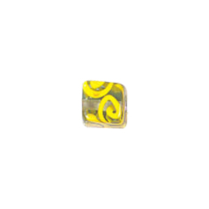 Swirly Lampworked Glass Beads 4366