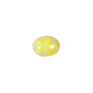 Swirly Lampworked Glass Beads 4372