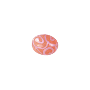 Swirly Lampworked Glass Beads 4375