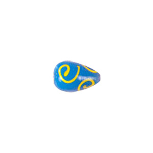 Swirly Lampworked Glass Beads 4382