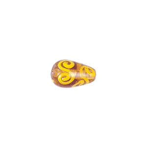 Swirly Lampworked Glass Beads 4385