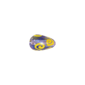 Swirly Lampworked Glass Beads 4387