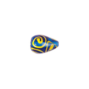 Swirly Lampworked Glass Beads 4391