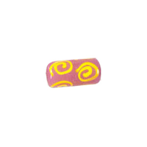 Swirly Lampworked Glass Beads 4394
