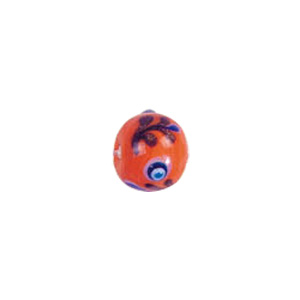 Multi layered Bumpy Beads with dots and swirls Lampworked Glass Beads 4434