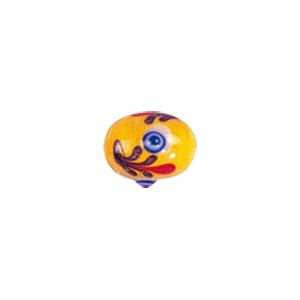 Multi layered Bumpy Beads with dots and swirls Lampworked Glass Beads 4445