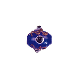 Multi layered Bumpy Beads with dots and swirls Lampworked Glass Beads 4449