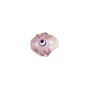 Multi layered Bumpy Beads with dots and swirls Lampworked Glass Beads 4451