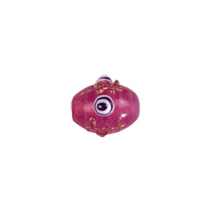 Multi layered Bumpy Beads with dots and swirls Lampworked Glass Beads 4454
