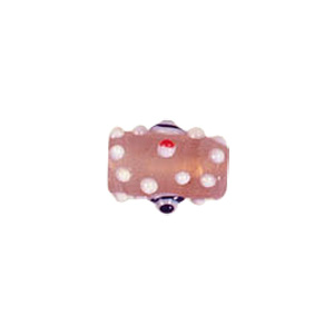 Multi layered Bumpy Beads with dots and swirls Lampworked Glass Beads 4478