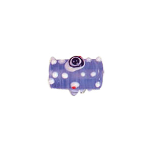 Multi layered Bumpy Beads with dots and swirls Lampworked Glass Beads 4486