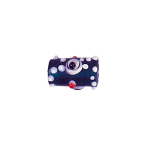 Multi layered Bumpy Beads with dots and swirls Lampworked Glass Beads 4487