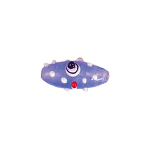 Multi layered Bumpy Beads with dots and swirls Lampworked Glass Beads 4492