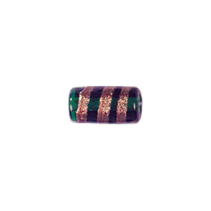 Goldstone striped Lampworked Glass Beads 4678