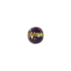 Goldstone swirl pattern with fused glass flakes Lampworked Glass Beads 4685