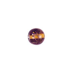 Goldstone swirl pattern with fused glass flakes Lampworked Glass Beads 4686