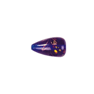Goldstone swirl pattern with fused glass flakes Lampworked Glass Beads 4694