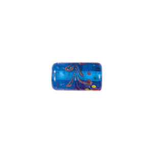 Goldstone swirl pattern with fused glass flakes Lampworked Glass Beads 4704