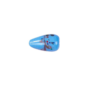Goldstone swirl pattern with fused glass flakes Lampworked Glass Beads 4721