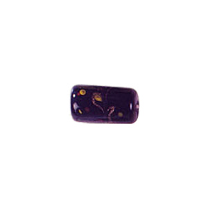 Goldstone swirl pattern with fused glass flakes Lampworked Glass Beads 4734