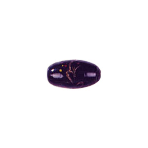 Goldstone swirl pattern with fused glass flakes Lampworked Glass Beads 4739
