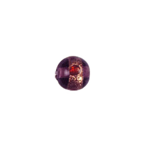 Goldstone band with dots Lampworkerd Glass Beads 4771