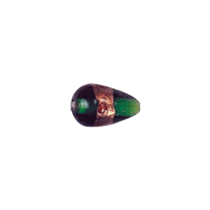 Goldstone band with dots Lampworkerd Glass Beads 4801