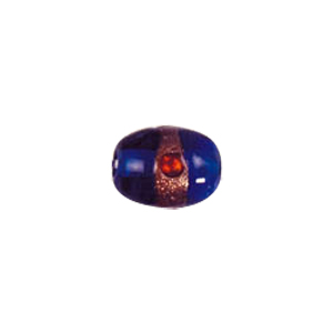 Goldstone band with dots Lampworkerd Glass Beads 4811