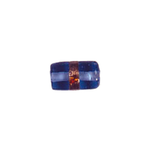 Goldstone band with dots Lampworkerd Glass Beads 4817