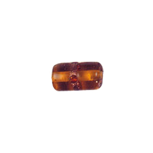Goldstone band with dots Lampworkerd Glass Beads 4822