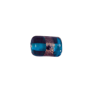 Goldstone band with dots Lampworkerd Glass Beads 4829