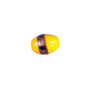 Goldstone band with dots Lampworkerd Pastel Glass Beads 4846