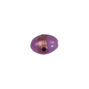 Goldstone band with dots Lampworkerd Pastel Glass Beads 4848