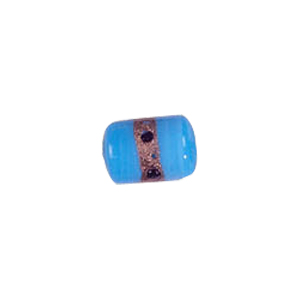 Goldstone band with dots Lampworkerd Pastel Glass Beads 4856