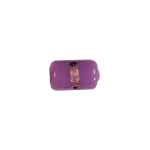 Goldstone band with dots Lampworkerd Pastel Glass Beads 4860