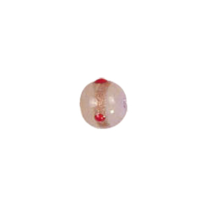 Goldstone band with dots Lampworkerd Pastel Glass Beads 4866