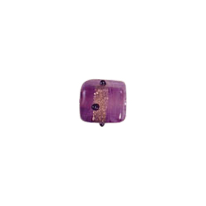 Goldstone band with dots Lampworkerd Pastel Glass Beads 4879