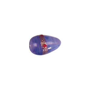 Goldstone band with dots Lampworkerd Pastel Glass Beads 4901