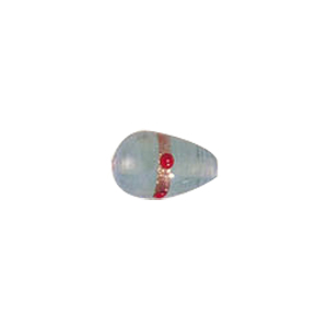Goldstone band with dots Lampworkerd Pastel Glass Beads 4902