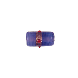 Goldstone band with dots Lampworkerd Pastel Glass Beads 4911