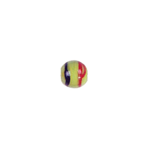 Stringer Striped Pastel Lampwork Glass Beads in 3 color tones 5007