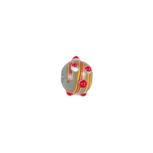 Multi stringer Lampwork Glass Beads w or  bumpy dots 5017