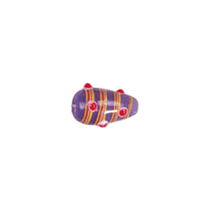 Multi stringer Lampwork Glass Beads w or  bumpy dots 5040