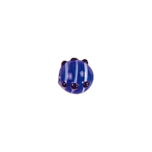 Stringer Striped Pastel Lampwork Glass Beads w or  bumpy dots 5042