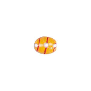 Stringer Striped Pastel Lampwork Glass Beads w or  bumpy dots 5055