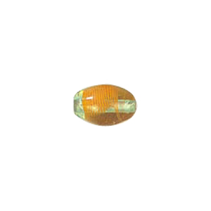 Feather design Oval shaped Lampworked Glass Beads 5188