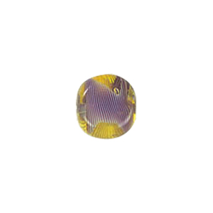 Feather design Coin shaped Lampworked Glass Beads 5205
