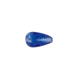 Feather design Drops shaped Lampworked Glass Beads 5207