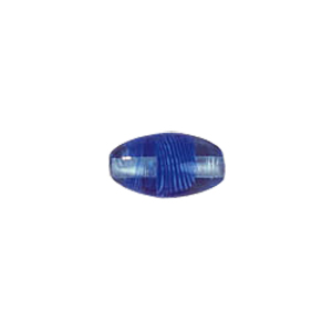 Feather design Oval shaped Lampworked Glass Beads 5212